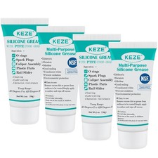 KEZE Silicone Grease Tube PTFE Synthetic 4 oz, Sillicone with