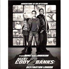 2004 Agent Cody Banks 2 Destination London Ticket Frankie Muniz Anthony Anderson