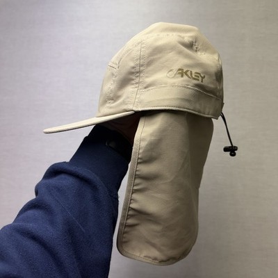 Oakley Sun Hat Cap Legionnaire Flap Beige Adjustable Hiking Fishing