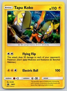Tapu Koko SM31 Sun & Moon Black Star Promo Holo