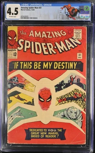 Amazing Spider-Man #31  1st App Gwen Stacy & Harry Osborn KEY 1965 CGC 4.5