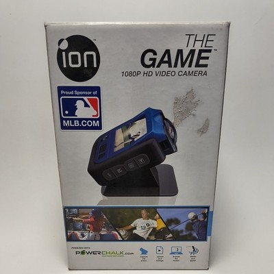 ION The Game 1080P HD Waterproof Sports Helmet Video Camera Blue Wide Angle