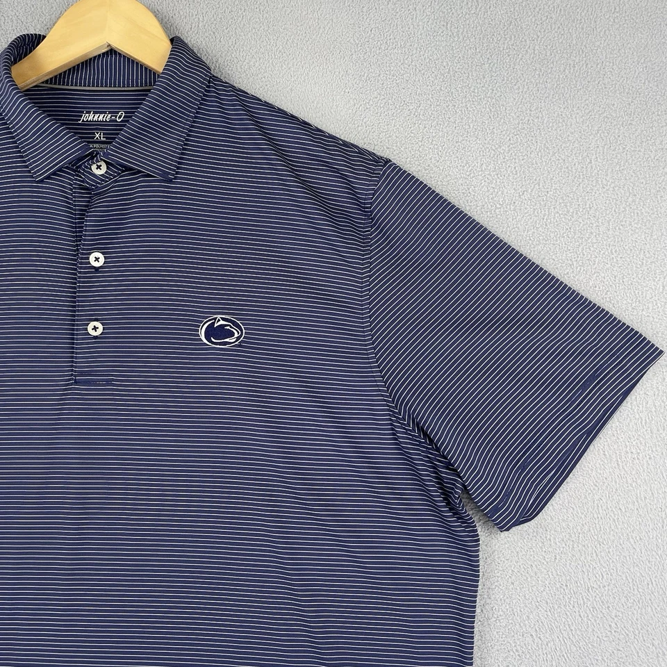 Penn State University Johnnie O Polo Para Hombre XL Azul Golf Nittany Lions NCAA Foto 4 de 4