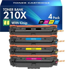 Toner Cartridges for HP 210X 210A 210 Color LaserJet Pro MFP 4301fdw 4301fdn Pro