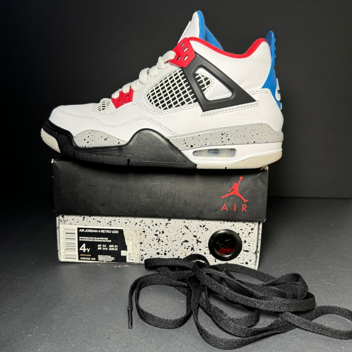 Size 4 - Nike Air Jordan 4 Retro SE GS What The 4 Men's Shoes