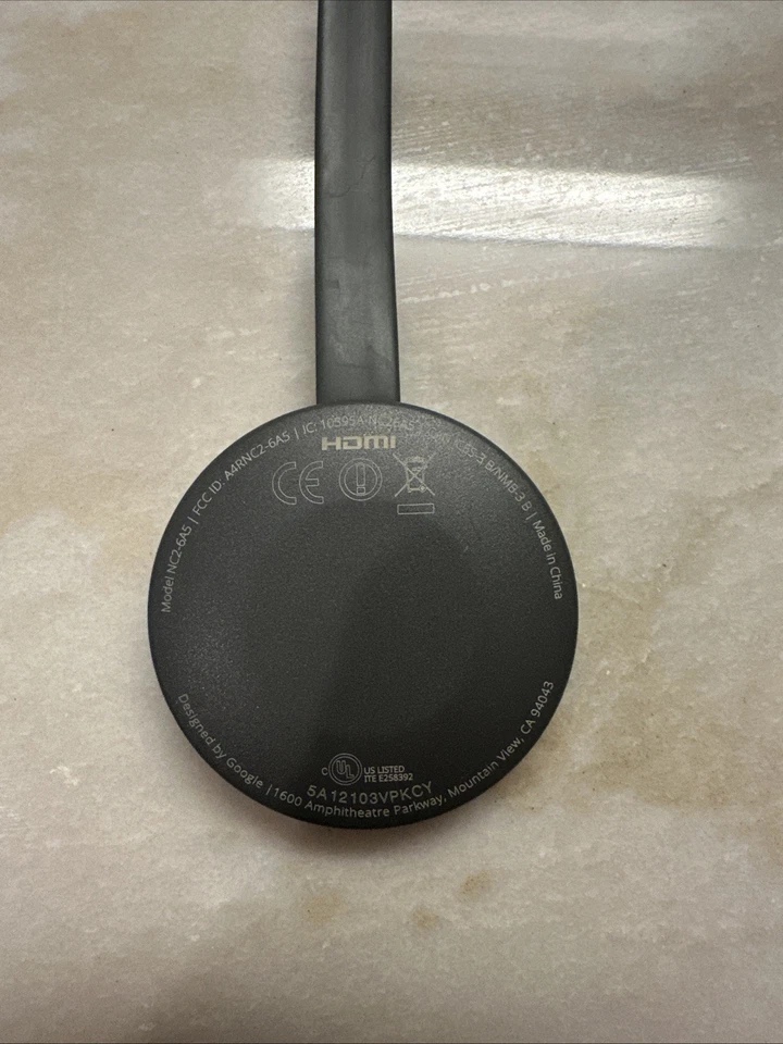 Google Chromecast Gen 2 NC2-6A5 HDMI Portable Media Streamer Black - Image 2 of 2
