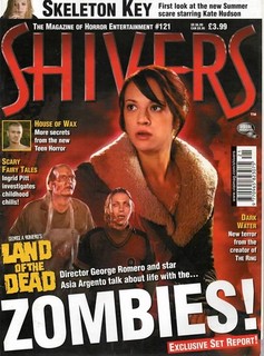 Shivers Issue # 121 Horror magazine George Romero Ingrid Pitt June 2005