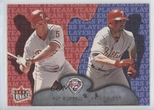 2002 Fleer Ultra Team Players Pat Burrell Eric Valent #222