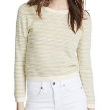 Veronica Beard NWT Boise Sweater Light Yellow Sz M