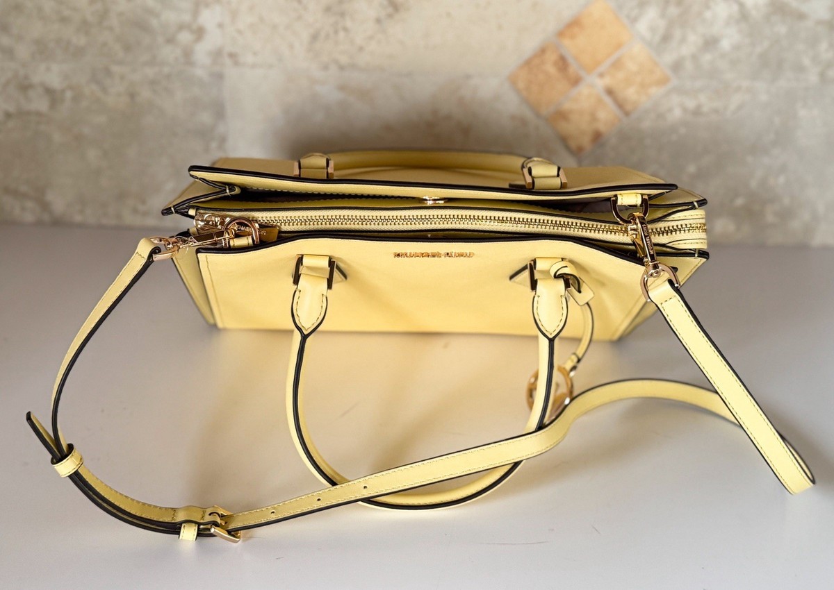 Michael Kors Hope Large Satchel Shoulder Bag Buttercup | eBay