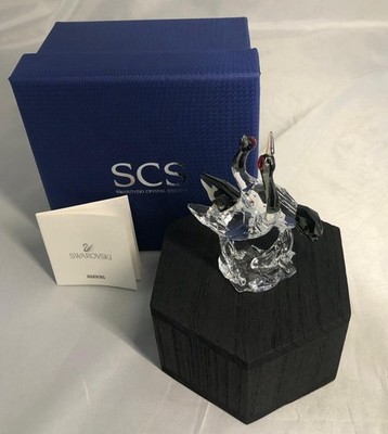 SWAROVSKI RED-CROWNED CRANE, SCS 2013, #1142860, RETIRED, RARE, NEW IN BOX