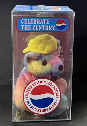 Vintage 2000 Rare Bears Pepsi Centry Bear Keeper Bear #6 Rainbow Mr. Cool #4278