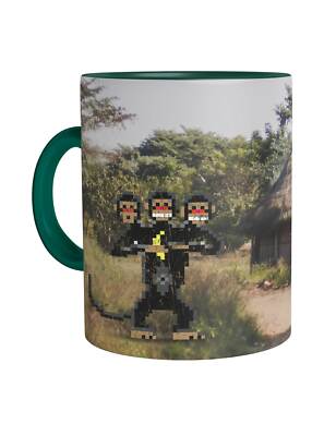 Look Behind You Kaffeetasse Secret Of Dreiköpfiger Affe Monkey East Island