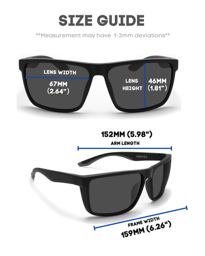 Privel XXL Größe Extra Large Sport polarisierte Sonnenbrille für große breite Köpfe UV400 - Bild 13 von 54
