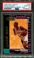 1995 COLL. CHOICE CRASH-GAME GOLD REGGIE MILLER SCORING LOW POP PSA 10