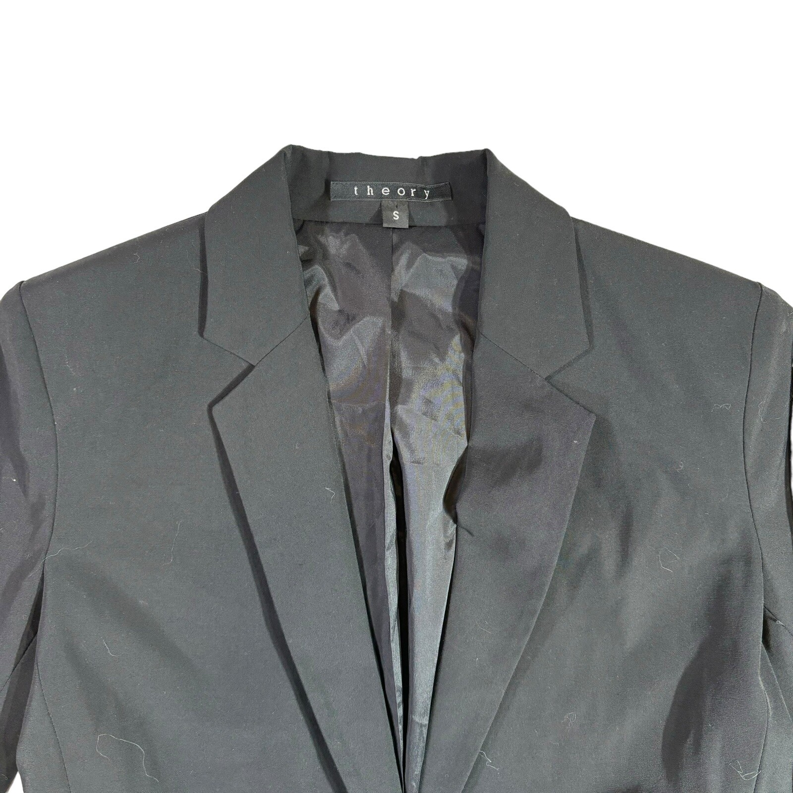 Woman’s THEORY Basic Black Single Button Jacket B… - image 2