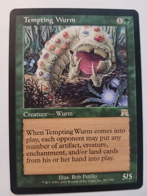 Tempting Wurm ~ Onslaught ~ Magic the Gathering MtG