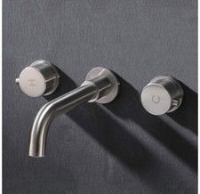 Bathroom Faucet Nh 61002L VALISY Modern Solid Brass Brushed Nickel