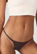 Alo airbrush invisible string thong raisin brown size XS New in box