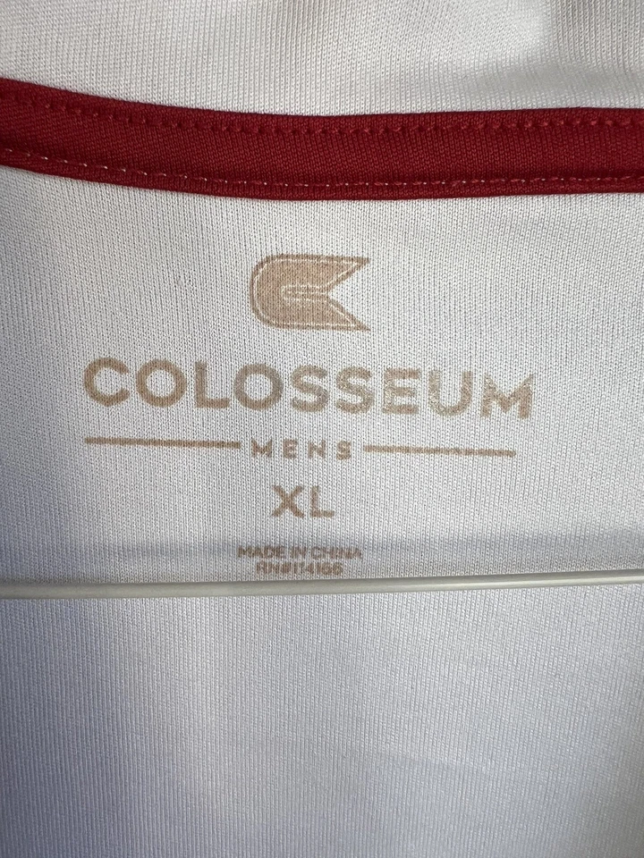 Polo Indiana Univ XL Ombré para hombre blanco a gris/negro. Dri Fit como tela IU Foto 2 de 3