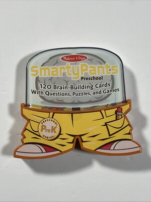 Melissa & Doug Smarty Pants Preschool Questions, 120 Card Travel Pack, Complete