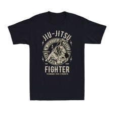 Jiu Jitsu Fighter Mixed Martial Arts MMA Technique Over Strength Men's T-Shirt
