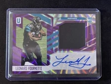 2017 Panini Unparalleled Leonard Fournette Rookie Patch Auto 08/25 Jaguars NM/MT
