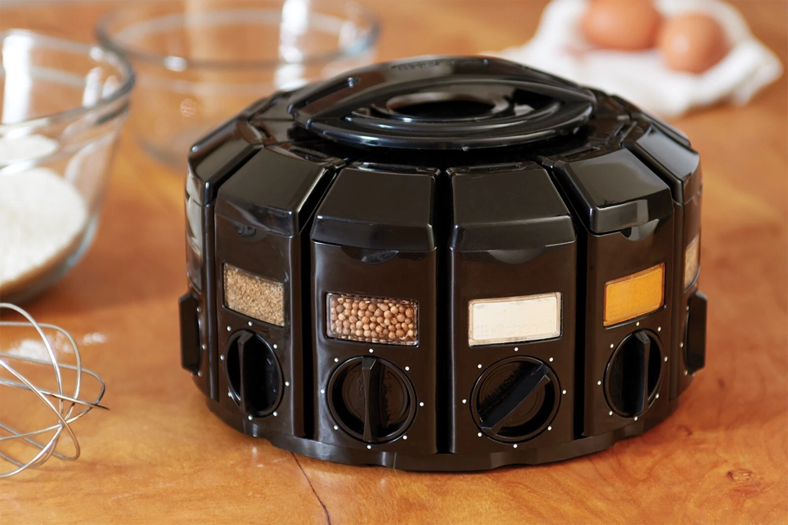 KITCHENART SELECT-A-SPICE AUTO-MEASURE CAROUSEL 12 canisters spices not included