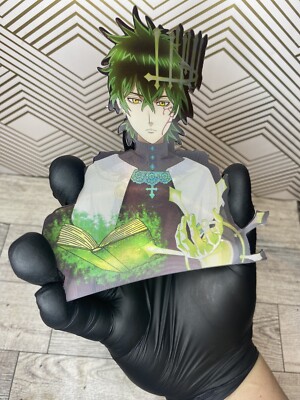 Black Clover Yuno Grinberryall 3D Lenticular Motion Moving Car Sticker Decal