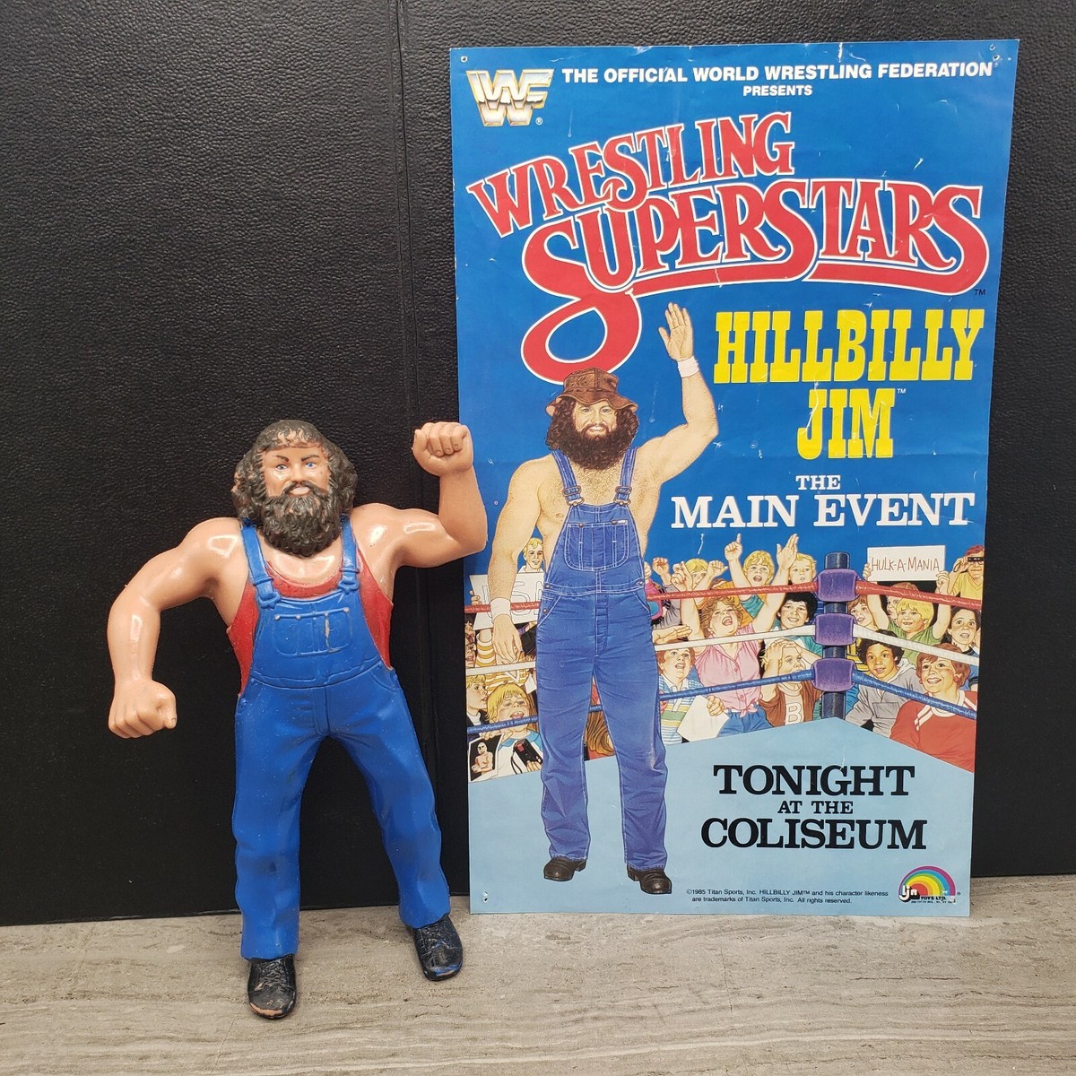 19cm！Hillbilly Jim 1984 WWF レスリング Hillbilly Jim 1984 LJN Wrestling Superstars 8