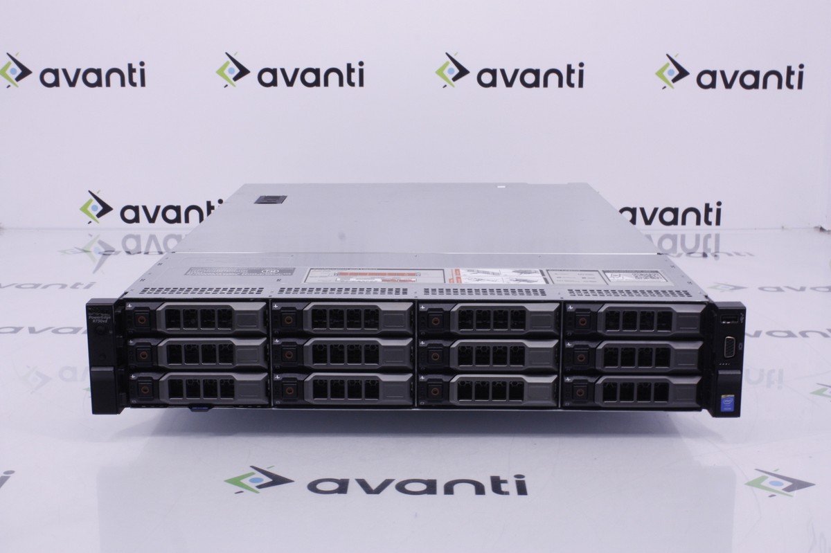 DELL R730xd Xeon E5-2640v4 2基/32GB RAM Dell Poweredge R730XD 2x E5-2640v3 32GB DDR4 2TB SATA 2x 1100W
