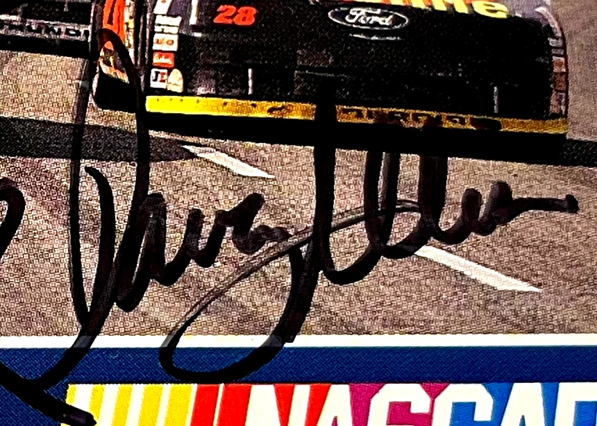 Dale Earnhardt,  Davey Allison, Gordon, Elliott NASCAR Maxx Autographed Signed - Image 3 of 4