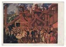 1933 CIVIL WAR Blucher's campaign Ural worker Military OLD Russian Postcard