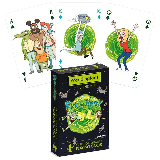 Waddingtons Rick And Morty Playing Cards