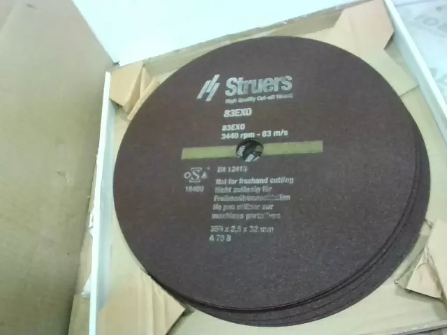 Struers 83EX0 High Quality Cut Off Wheel for Exotom & Unitom Ma - New In  Box