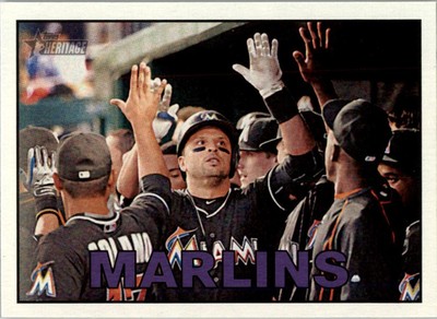 2016 Topps Heritage #357 Miami Marlins
