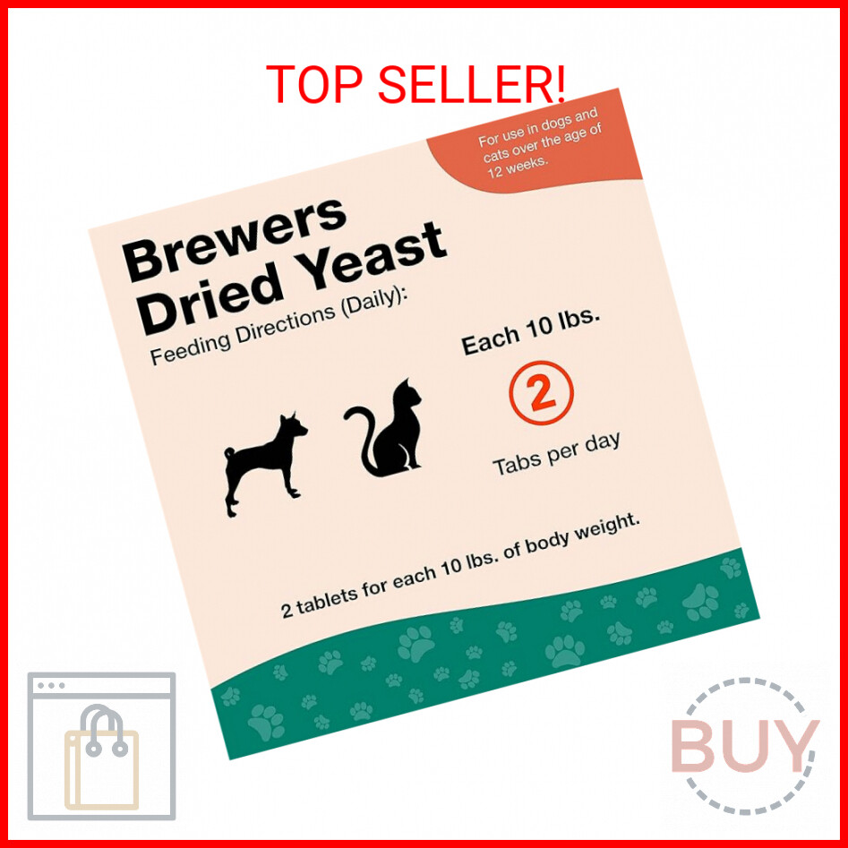 NaturVet Brewers Dried Yeast Formula with Garlic Flavoring Plus Vitamins for Dog