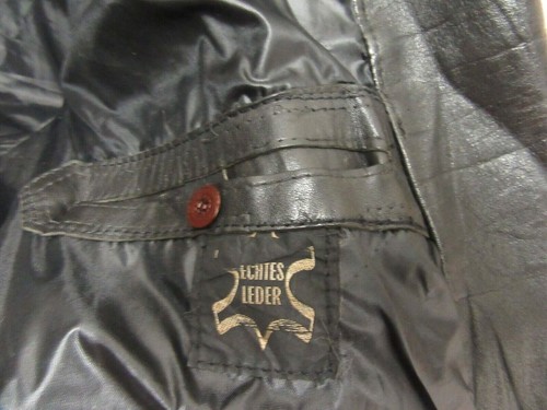 VINTAGE 70'S GERMAN LEATHER PERFECTO MOTORCYCLE JACKET SIZE UKM - Picture 23 of 24