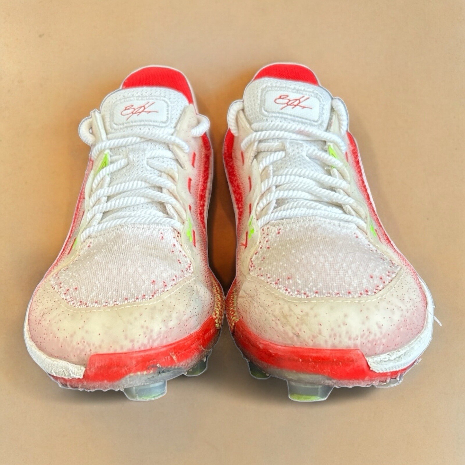 Under Armour Harper 6 Elite TPU Baseball Cleats Size 10.5 Red White 3024320-101