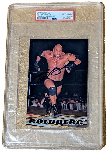 Bill Goldberg SIGNED officially licensed 1998 WCW Plaque, NEW  display picture 1