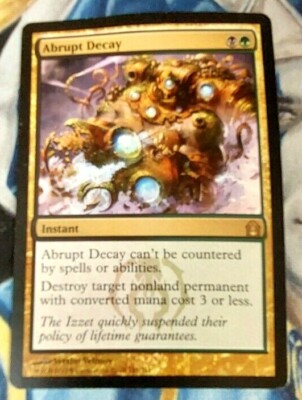 Abrupt Decay MTG Return to Ravnica Rare Instant Moderately Played x1 JS1