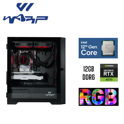 Warp Optima Black INTEL 12400F CPU - 16GB RAM - 1TB SSD - RTX4070 12GB GFK Win11 PRO