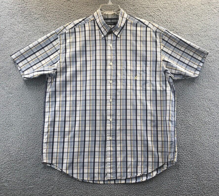 Nautica Men's Shirt XL Short Sleeve Casual Button… - image 1