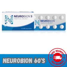 2X Neurobion 60's Vitamin B1, B6, B12 Improves Nerve Health & Function US Ship