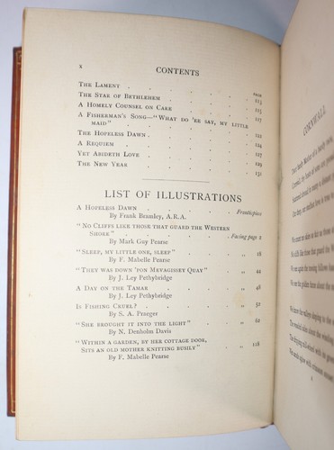 1902 West Country Songs by Mark Guy Pearse Arts & Crafts Leather Binding 1st Ed - Picture 10 of 22