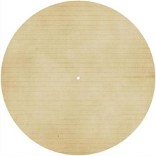 Slipmat Scratch Pad 12" Turntable LP DJ Record Player PAPER PARCHMENT LINED