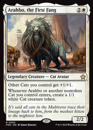 MTG Foundations R Arahbo, the First Fang #0002