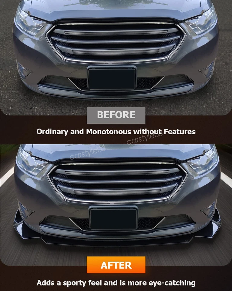 For Nissan 200SX 240SX Front Bumper Lip Splitter Side Skirts Rear Lip Glossy Foto 2 de 4