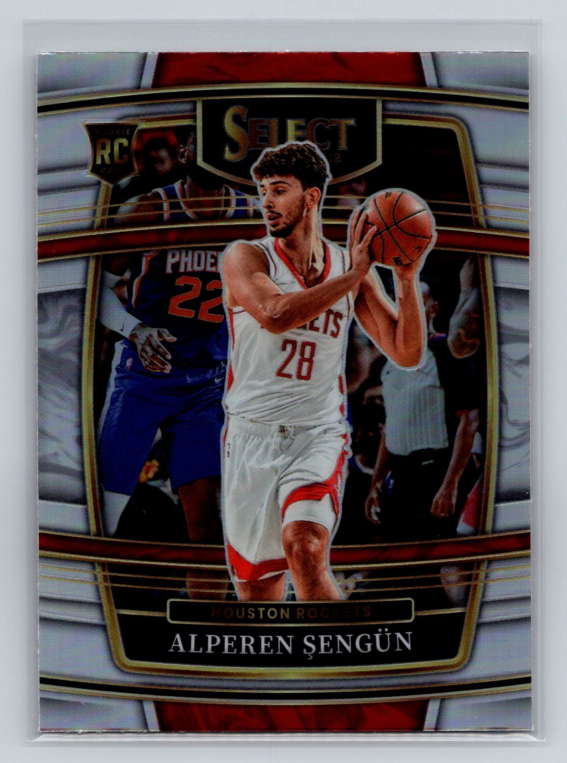 2021-22 Panini Select Alperen Sengun #19 Silver Prizms Houston Rockets