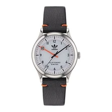 Adidas Originals Watch PROJECTONE STEEL White Dial Quartz 39MM AOST23045 Black